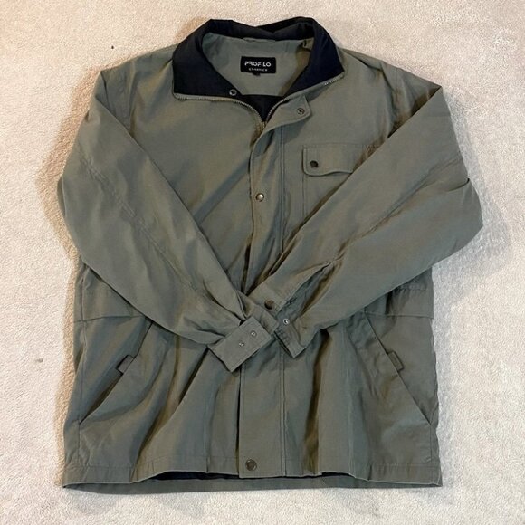 5/$25 Vintage Profilo Classics Green Casual Jacket L - Picture 8 of 8